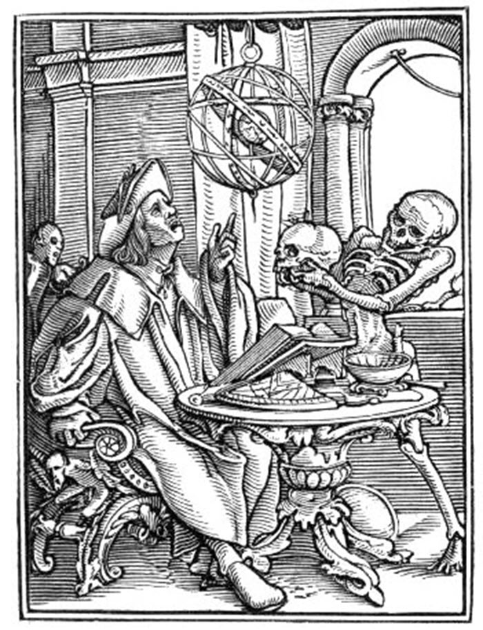 astrologer - dance of death by Holbein