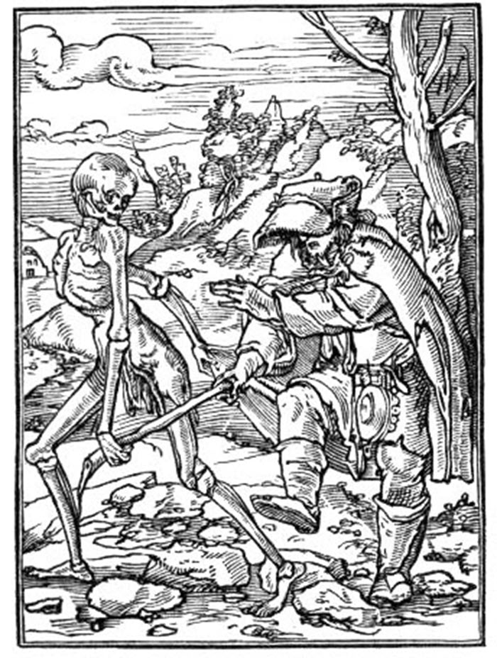 Blind Man, illustration from the Dance of Death