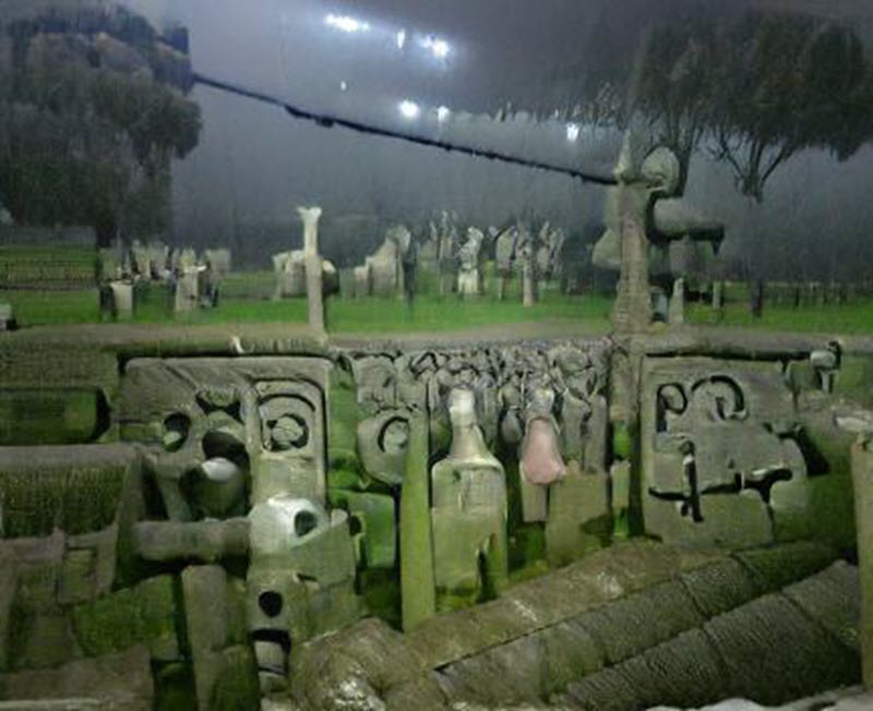a cemetery